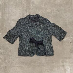 Talbots Tweed Blazer with Bow size 14p
